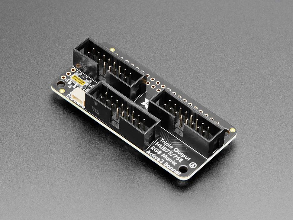 Adafruit Triple LED Matrix Bonnet voor Raspberry Pi - Voor HUB75
