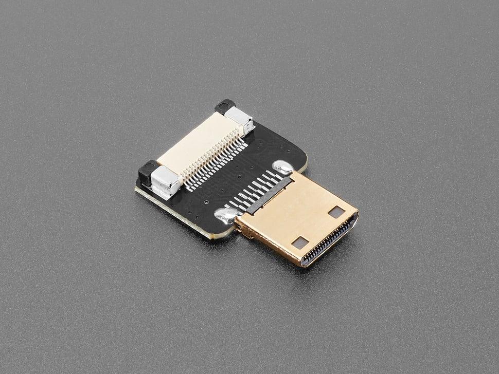 Adafruit DIY HDMI-kabelonderdelen - Rechte mini-HDMI-stekkeradapter