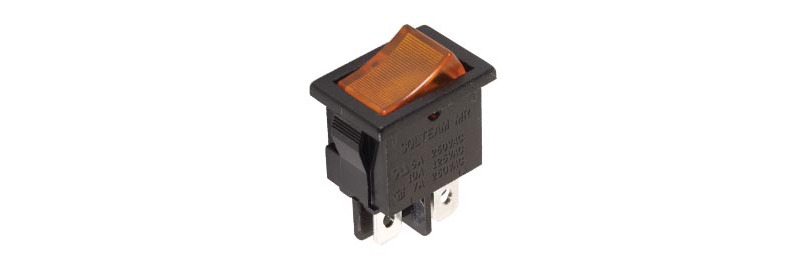 JEC Vermogen Rocker-kytkin DPST On-Off-kytkin 5A 250V - Opencircuit