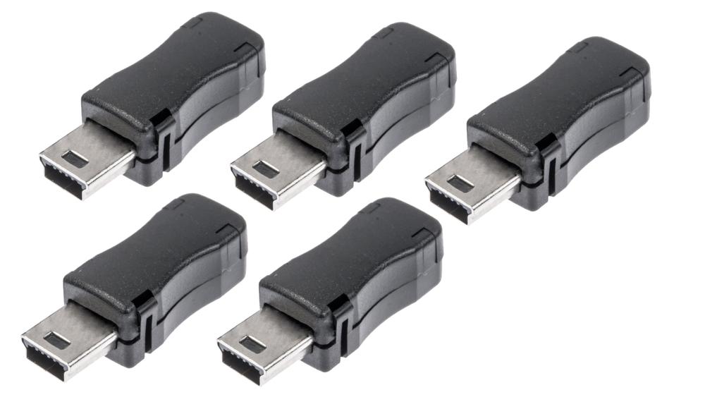 Mini USB 2.0 -kaapelin urosliitin - 5 kpl - Opencircuit