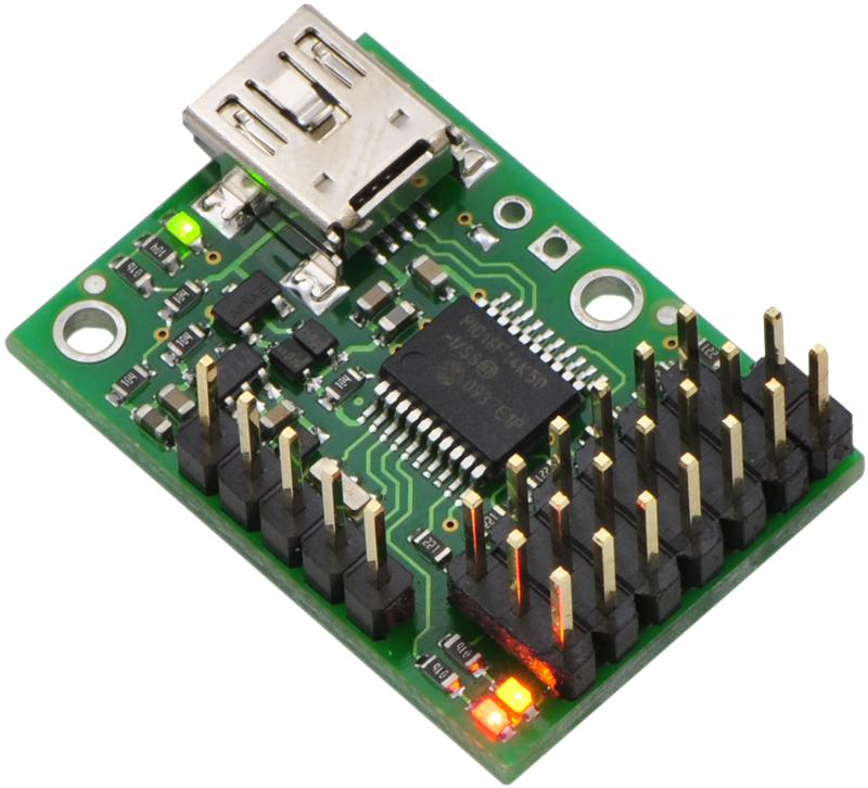 Micro Maestro 6 Kanaals USB Servo Controller (Assembled)