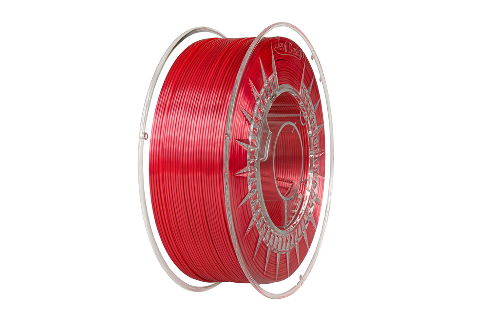 SILK Filament Rød - 1,75 - 1 kg - Devil Design