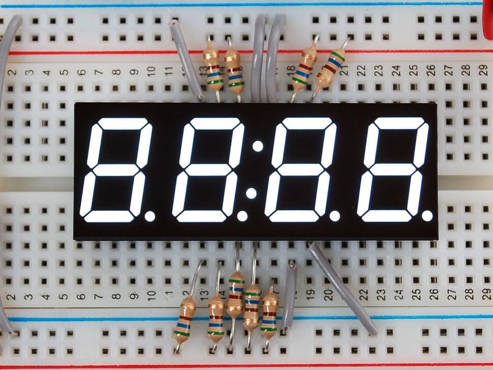 Adafruit Wit 7-segment display - cijferhoogte 0,56 inch