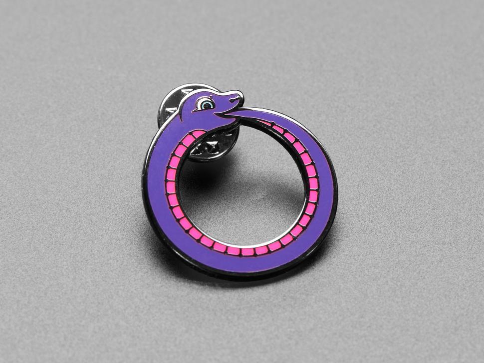 Adafruit Blinka Ouroboros-limited edition emaille pin