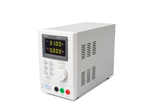 Programmeerbare labovoeding 0-30VDC / 5A max. - dubbele led-display met usb 2.0-interface