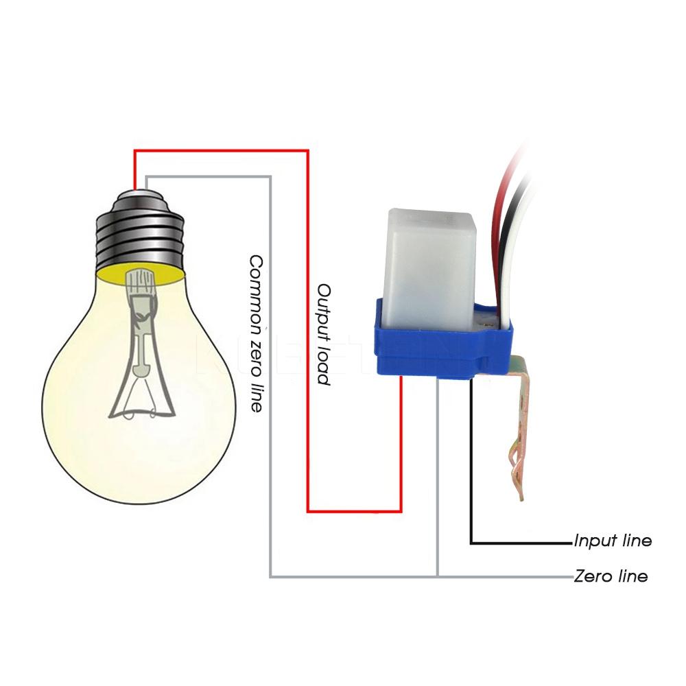 Day / Night sensor switch AC 230V - Opencircuit Motion Light Wiring Diagram Opencircuit