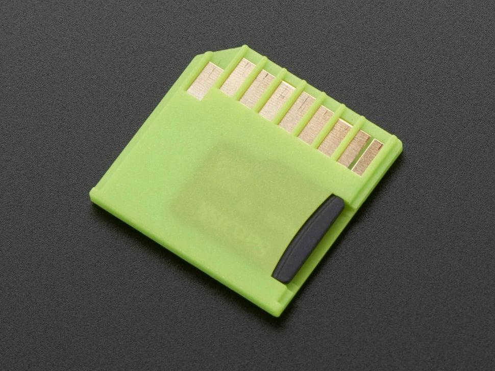Adafruit green verkorte microSD-adapter voor Raspberry Pi en Macbooks