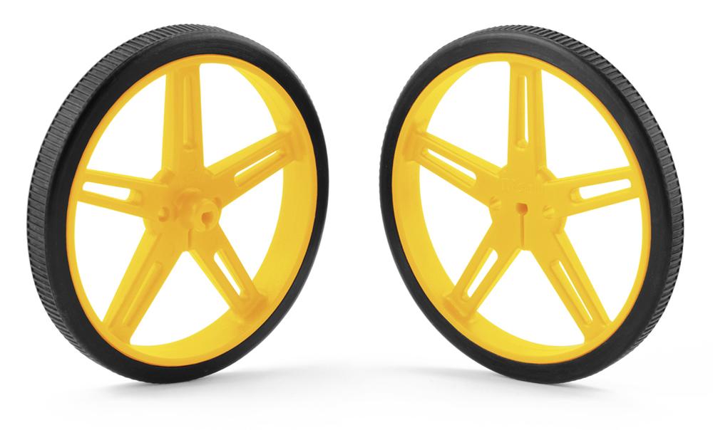 Pololu Wheel 70×8mm pari - keltainen