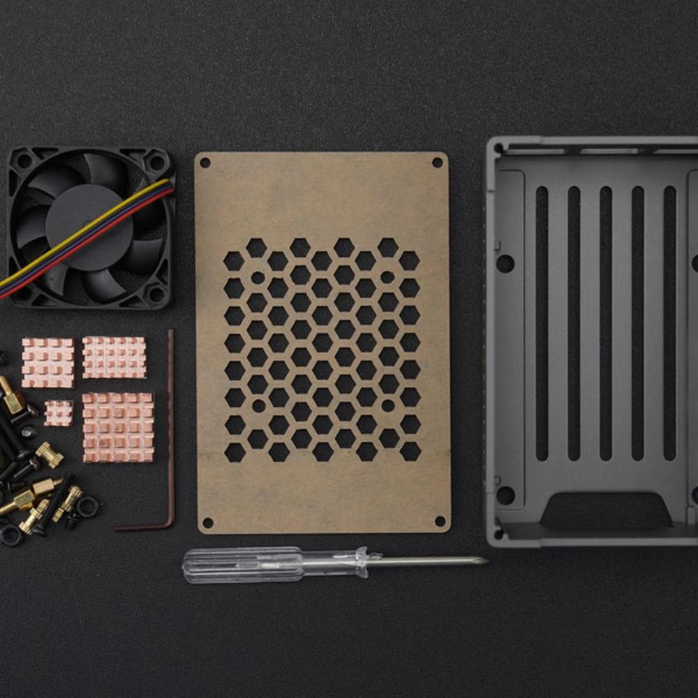 DFRobot Aluminium case voor Raspberry Pi 5 board - Opencircuit
