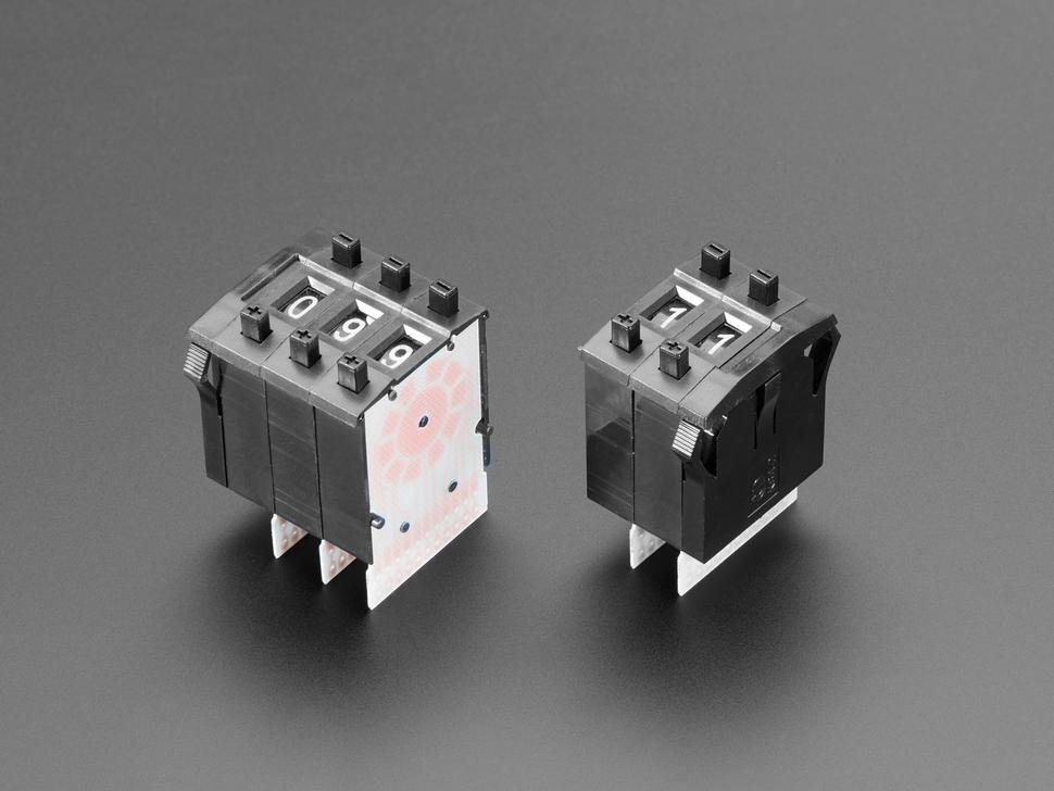 Adafruit Mechanische Decenniumtellers - Groot formaat - Verpakking van 5