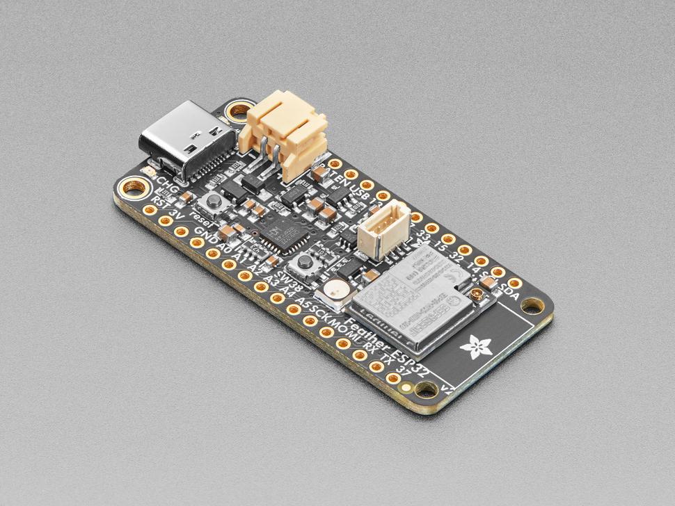 Adafruit ESP32 feather V2 met FL-antenne - 8 MB flash + 2 MB PSRAM