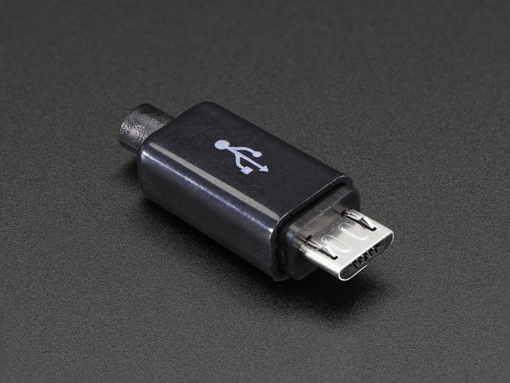 USB DIY Slim Connector Shell - MicroB Plug