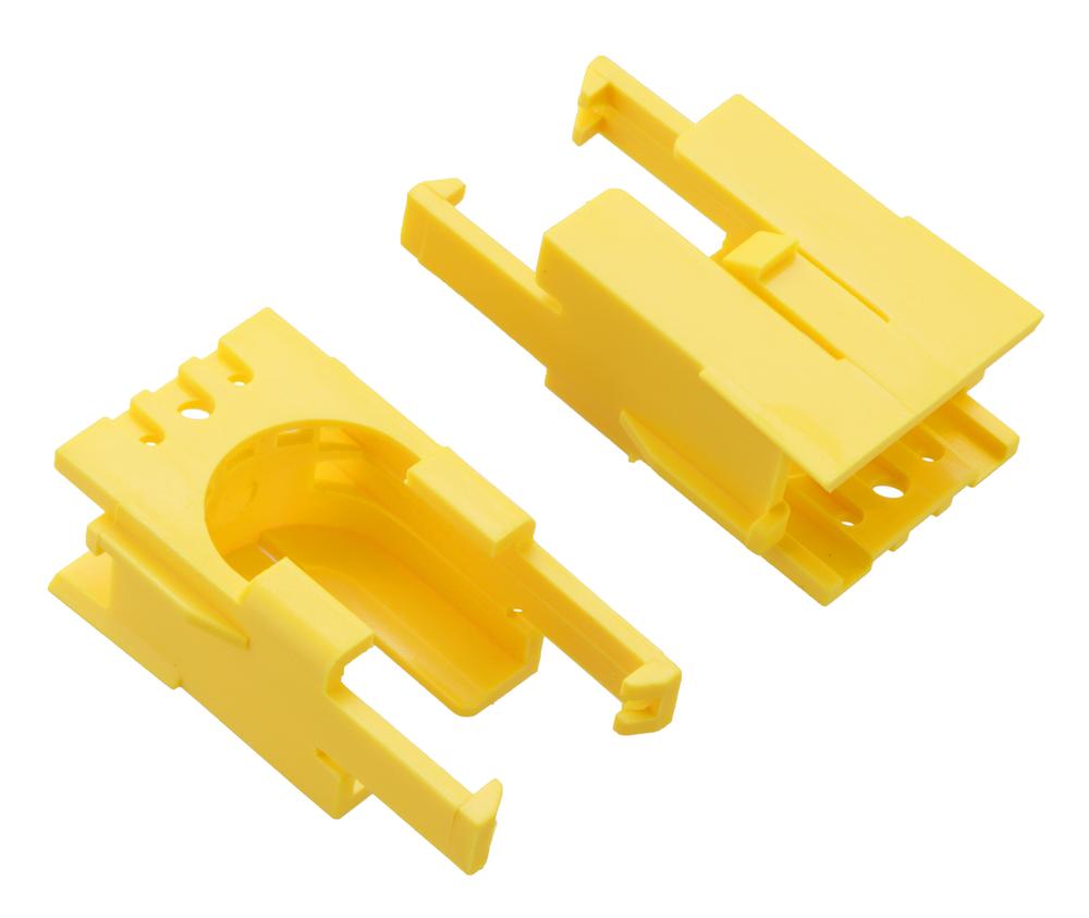 Romi Chassis Motor Clip Pair - Yellow