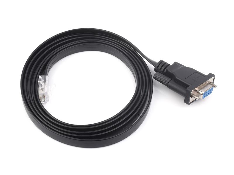 Câble Générique Noir RS232 (DB9 Mâle) Vers RJ45 - Neuf, 6 Mois Garantie