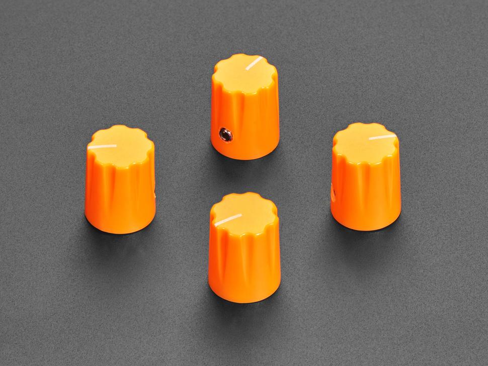 Adafruit Oranje micropotentiometerknop - 4 stuks
