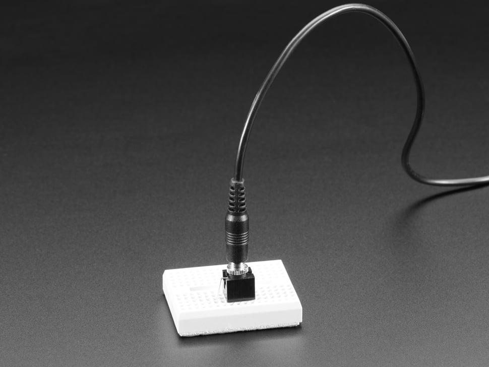 Adafruit Verticaal breadboard - Gebruiksvriendelijke 3,5 mm mono-koptelefoonaansluiting