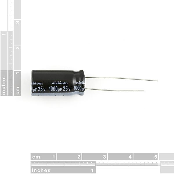 Elektrolyyttiset erotuskondensaattorit - 1000uF/25V