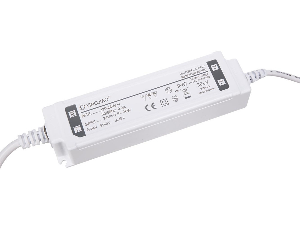 Yingjiao Alimentatore Switch 40W 24V 1.67A Alte Prestazioni