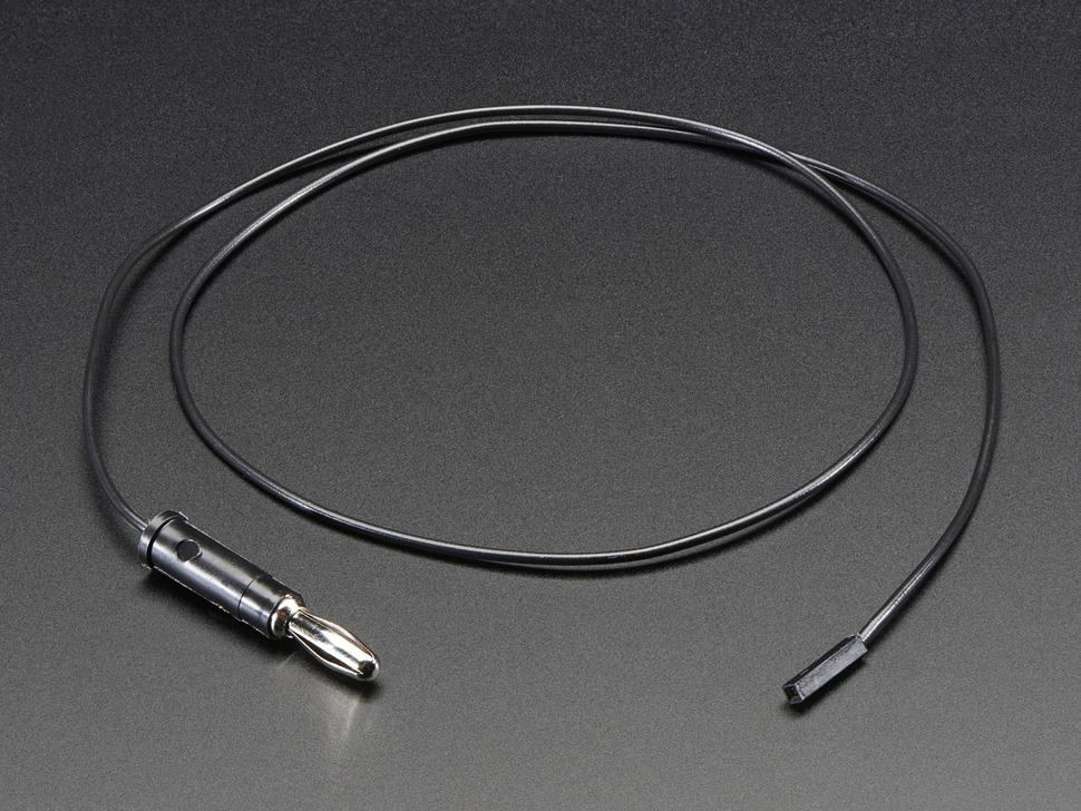 Adafruit Pomona female 0,1" socket naar bananenstekker - 24"