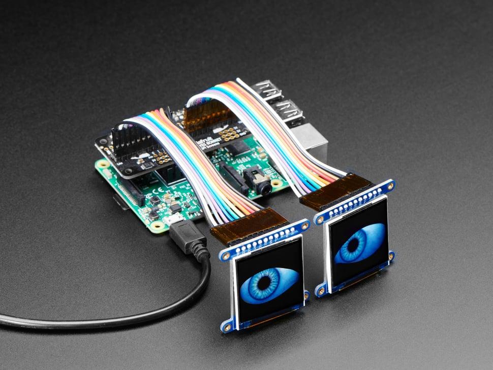 Adafruit Animated Eyes Bonnet voor Raspberry Pi Pack