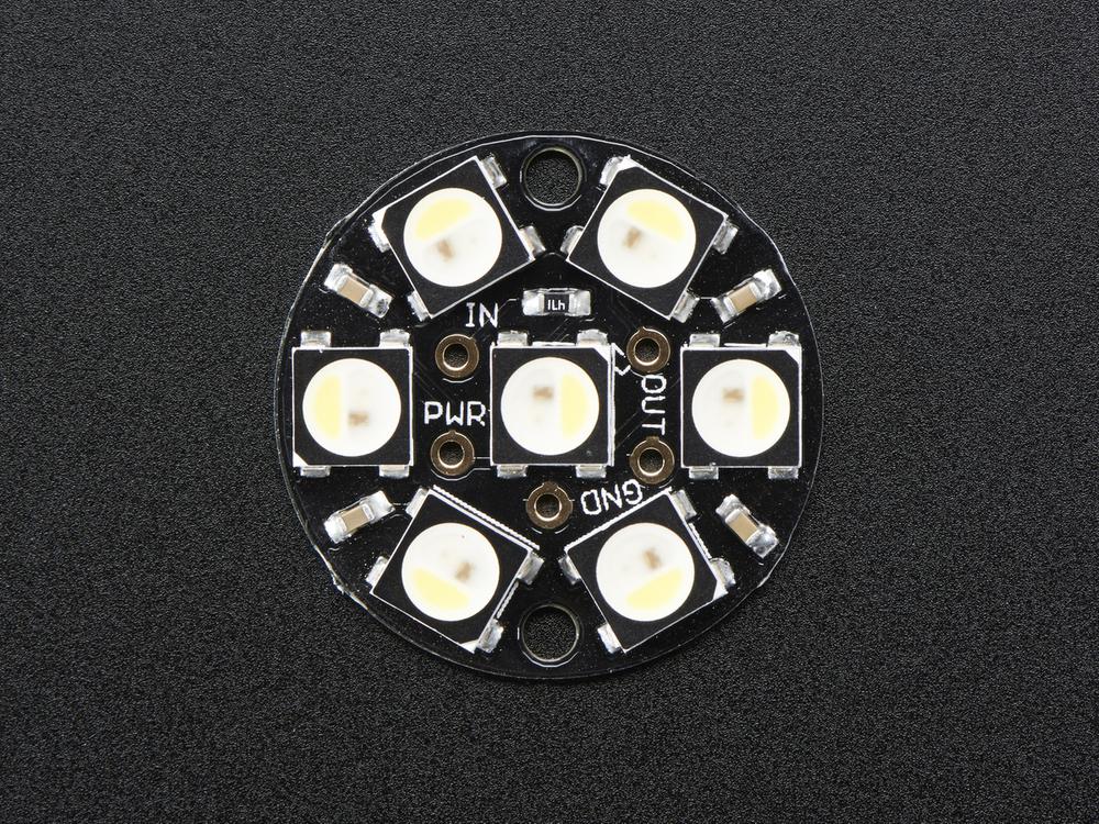 NeoPixel Jewel - 7 x 5050 RGBW LED w/ Integrated Drivers - Cool White