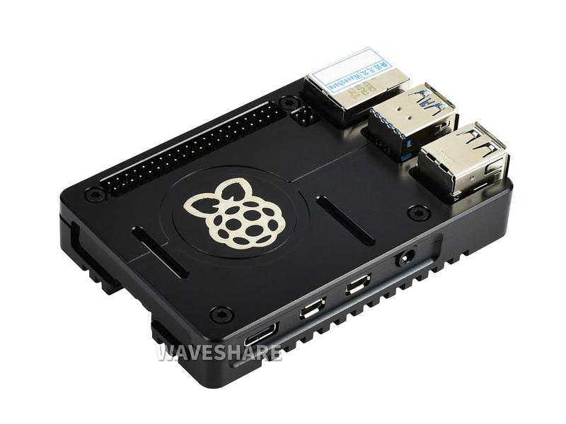 Cnc Raspberry Pi 4 Waveshare Boîtier léger en alliage d'aluminium pour Raspberry Pi 4 ...