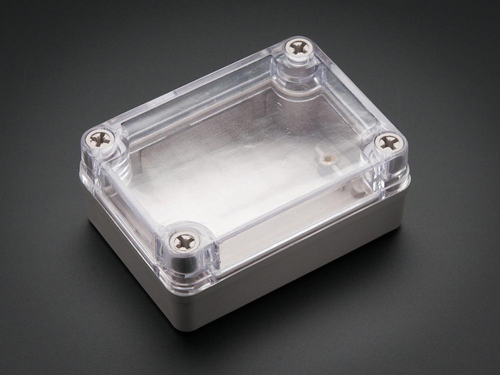 Small Plastic Project Enclosure - Weatherproof with Clear Top
