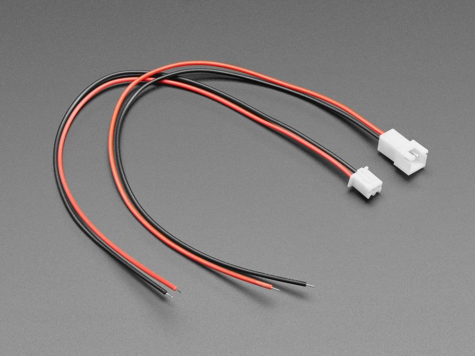 Adafruit 2,5 mm pitch 2-pins kabel passend paar - JST XH compatibel