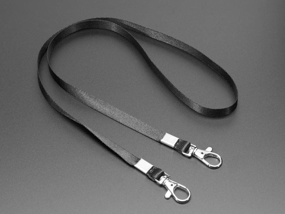 Dubbele haak lanyard in Adafruit Black
