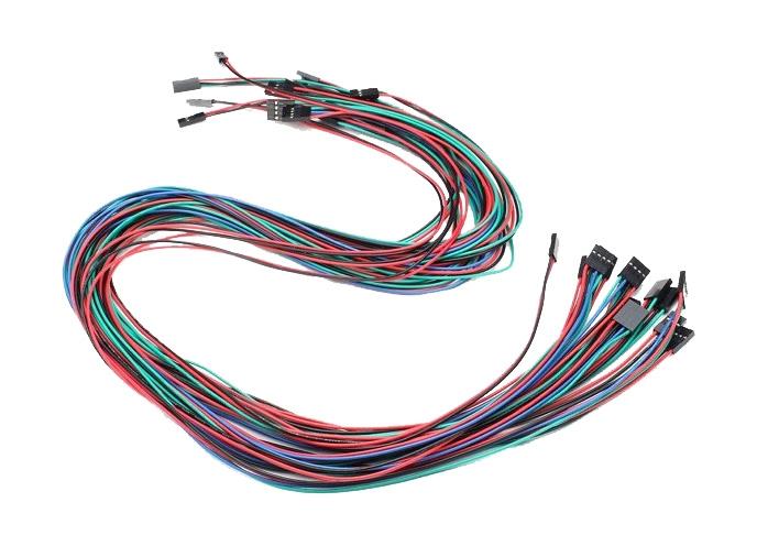 70cm 2pin Female-Female kabels - 5 stuks