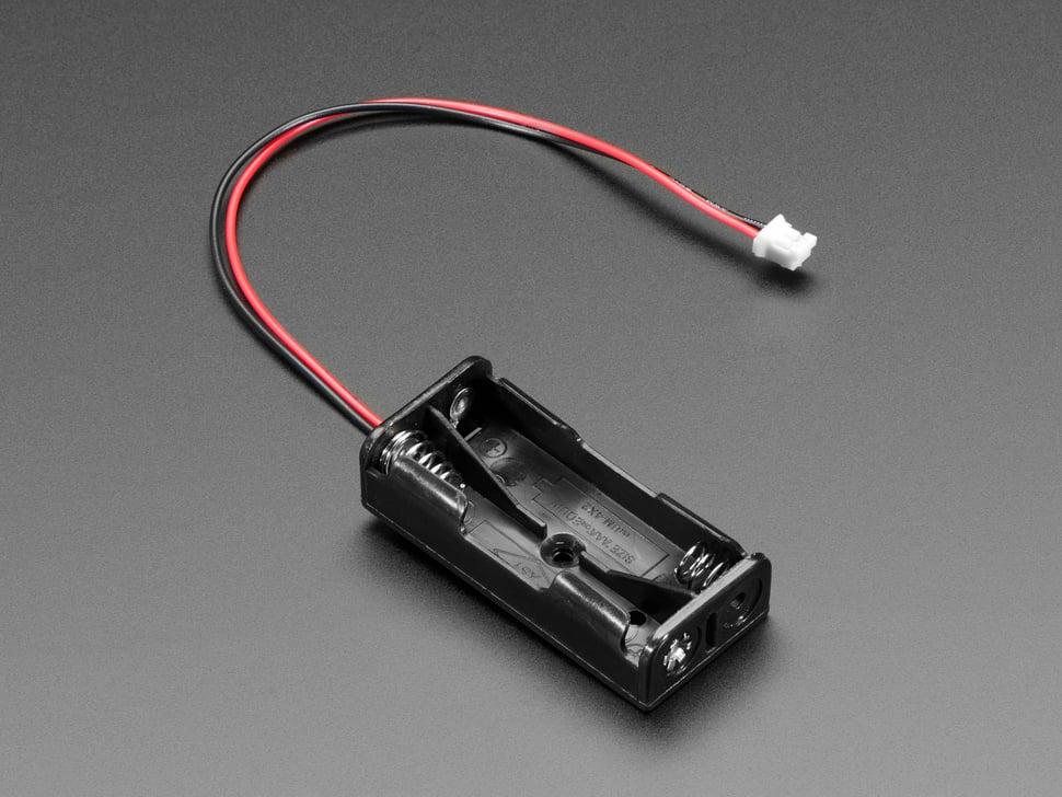 Adafruit 2 x AAA open batterijhouder met JST PH-connector