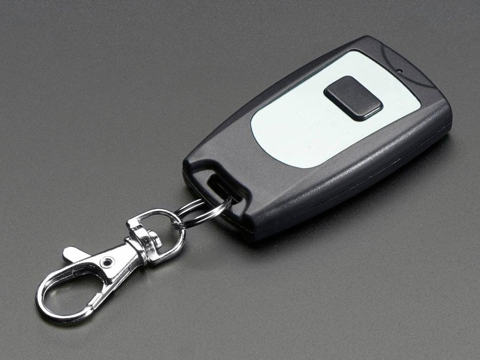 Adafruit Keyfob RF-afstandsbediening met één knop - 315 MHz