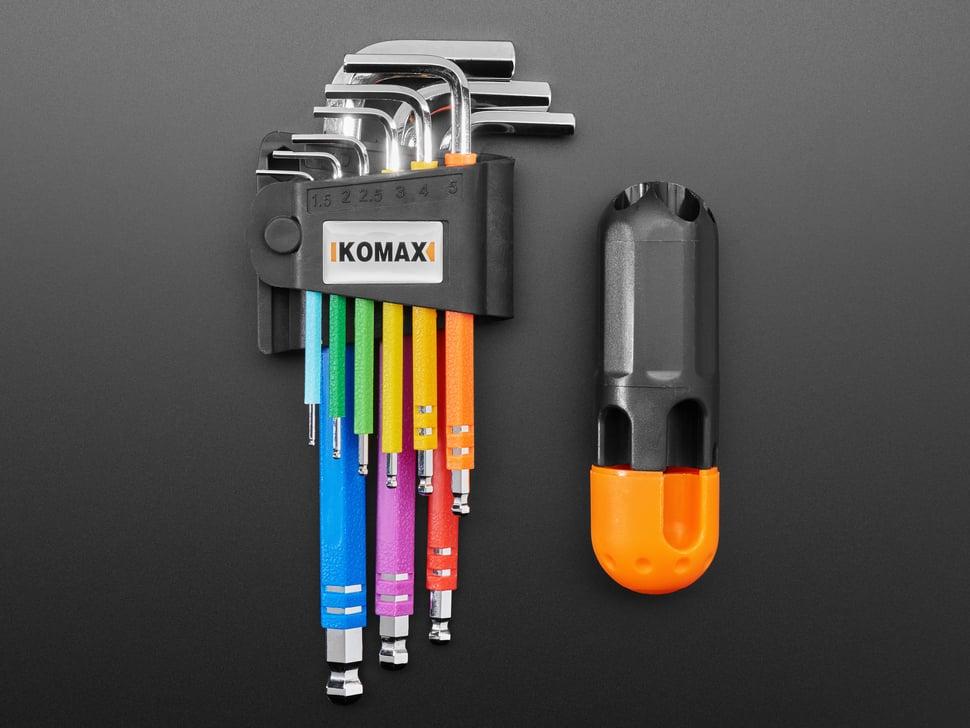 Adafruit Regenboog inbussleutelset - Metrisch 9-delig