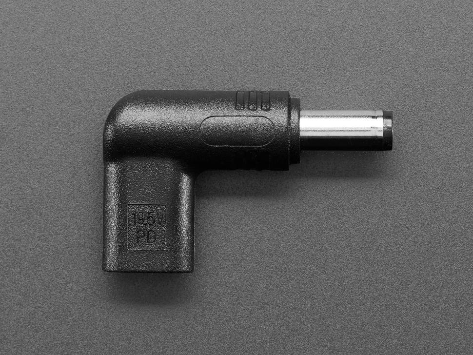Adafruit USB Type C PD naar 5,5mm/2,1mm Barrel Jack Adapter - 20V