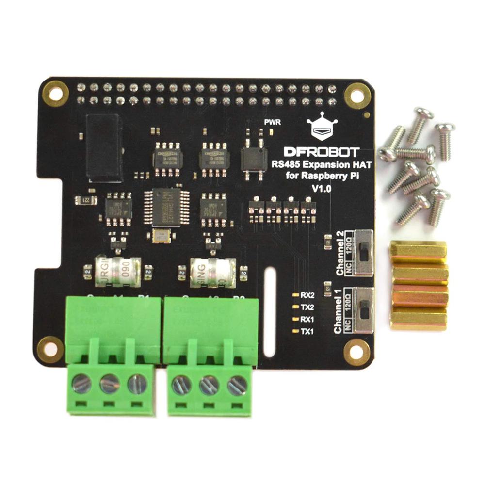 DFRobot Dual-channel RS485 Expansion Hat for Raspberry Pi 5/4B ...
