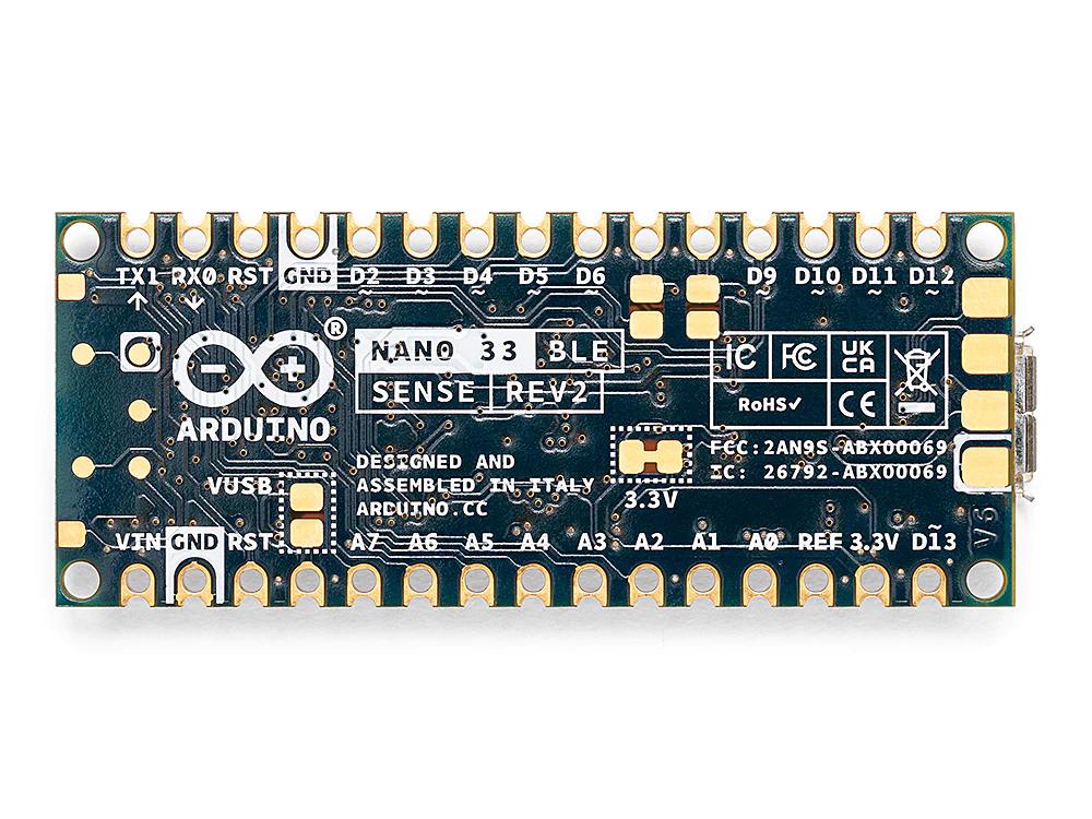 Arduino Nano 33 Ble Sense Rev2 Zonder Headers Opencircuit 7353