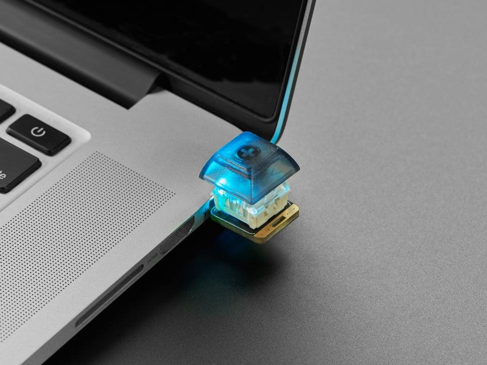 Adafruit NeoKey Trinkey - USB NeoPixel mechanische sleutelschakelaar