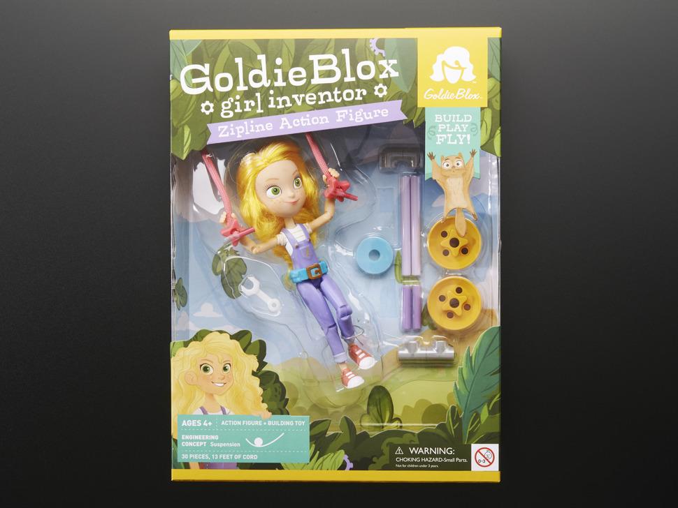 Adafruit Goldie Blox Actiefiguur met Zipline