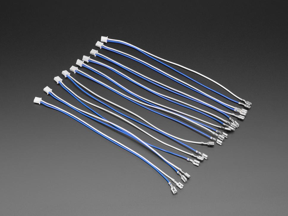 Adafruit Arcade-knop en schakelaar snelkoppeldraden - 0,187 inch (10 stuks)