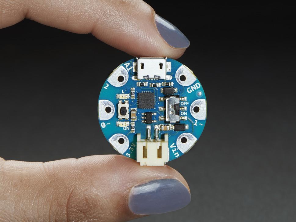 Adafruit Arduino GEMMA - Miniatuur draagbaar elektronisch platform