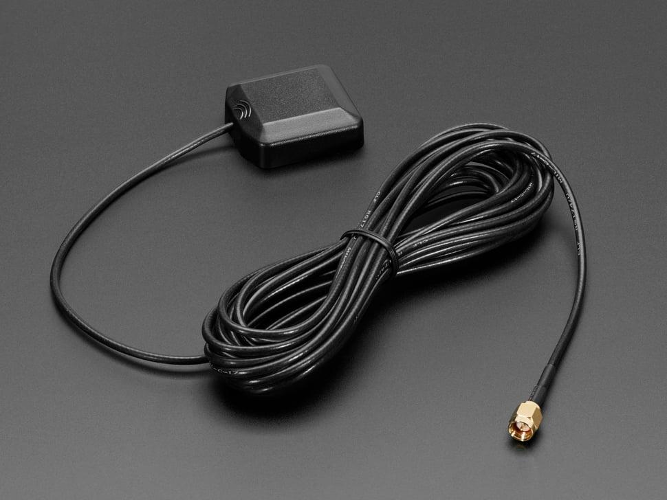 Adafruit GPS-antenne - Externe actieve antenne - 3-5V 28dB 5 meter SMA