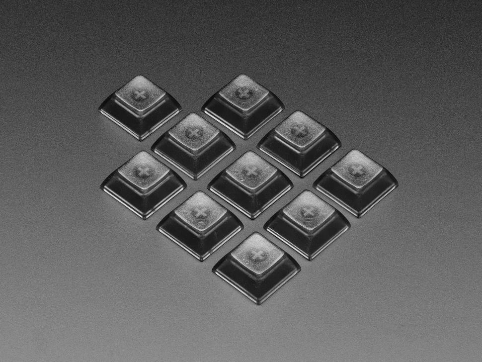 Adafruit Doorschijnende rookkleurige DSA-toetsen voor MX-compatibele schakelaars
