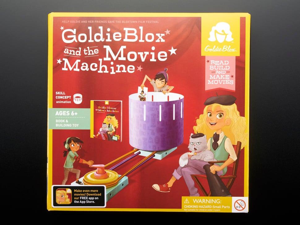 Adafruit Goldie Blox en de filmmachine