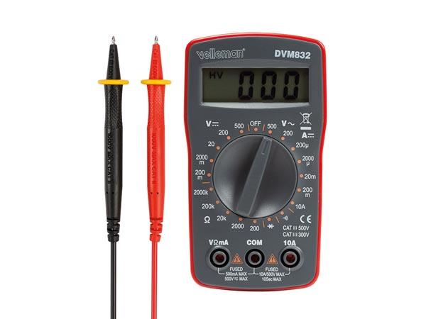 Digital multimeter - CAT II 500V / CAT III 300V - 10A - 1999 counts ...