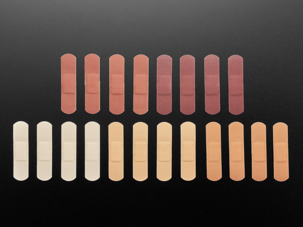 Adafruit Browndages Verbanden voor Volwassenen - 20 Verbanden in 5 Kleuren