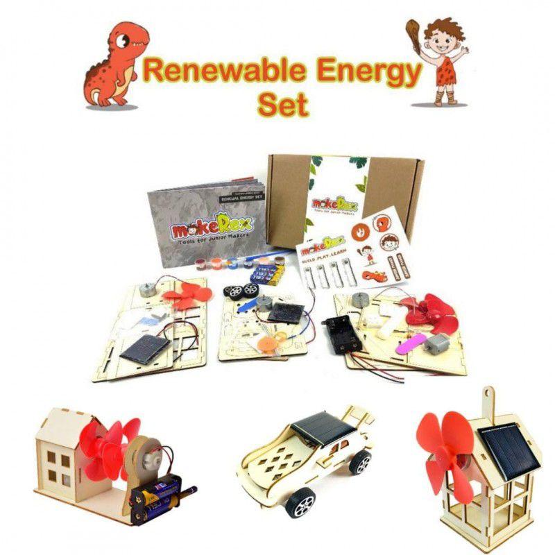 Vedvarende energi - makeRex Wooden Robot Kit