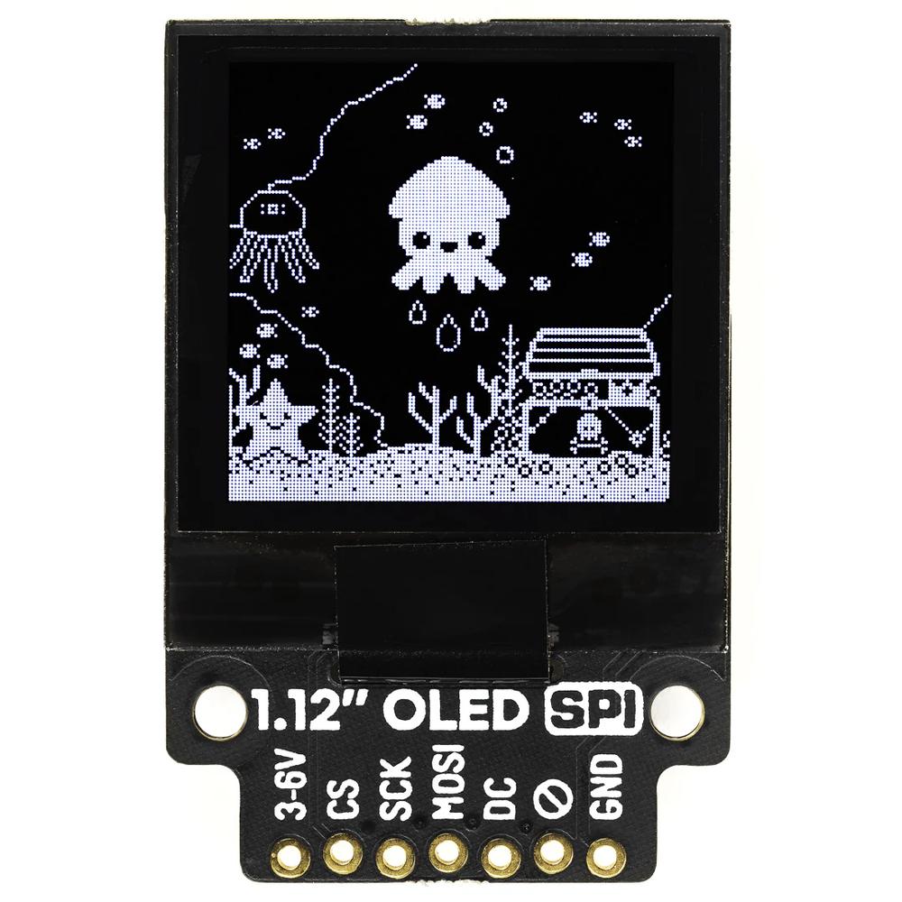 Pimoroni 1.12" Mono OLED (128x128, wit/zwart) Breakout