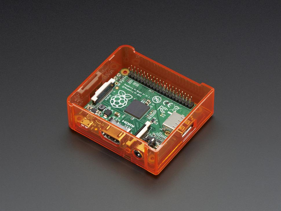 Adafruit Carcasa para Raspberry Pi Modelo A+ - Naranja - Opencircuit
