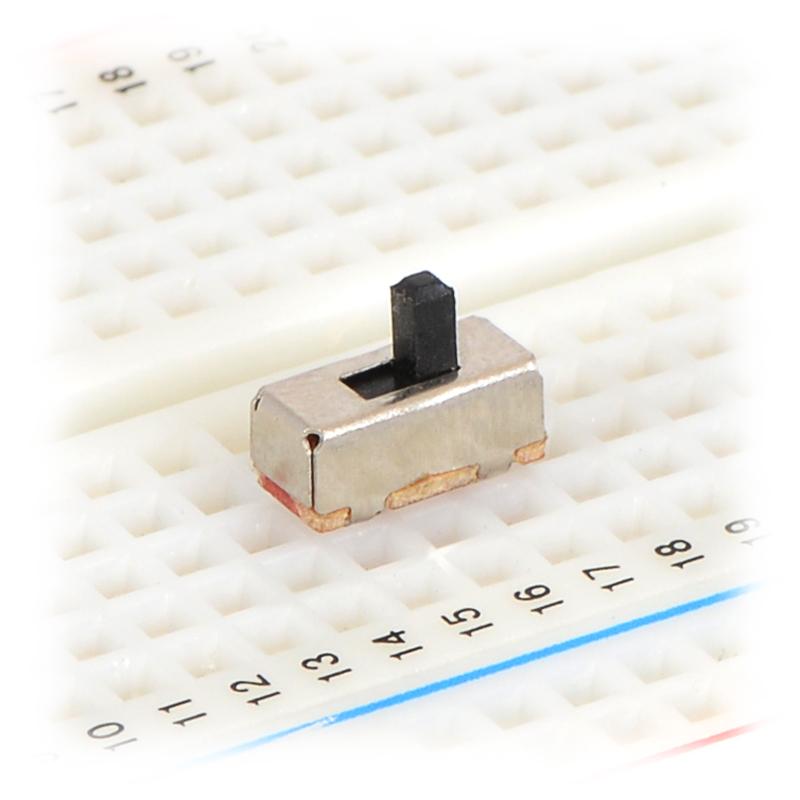 Mini interrupteur à glissière : 3 broches, SPDT, 0,3 A (paquet de 3)