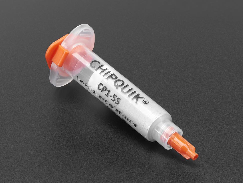 Adafruit Chip Quik geleidende verfset met zuiger en tips - 5 gram